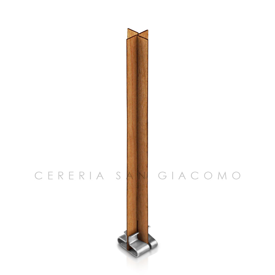 Stoppini in legno "Croce WoodWick" 0.8 mm. Cereria San Giacomo