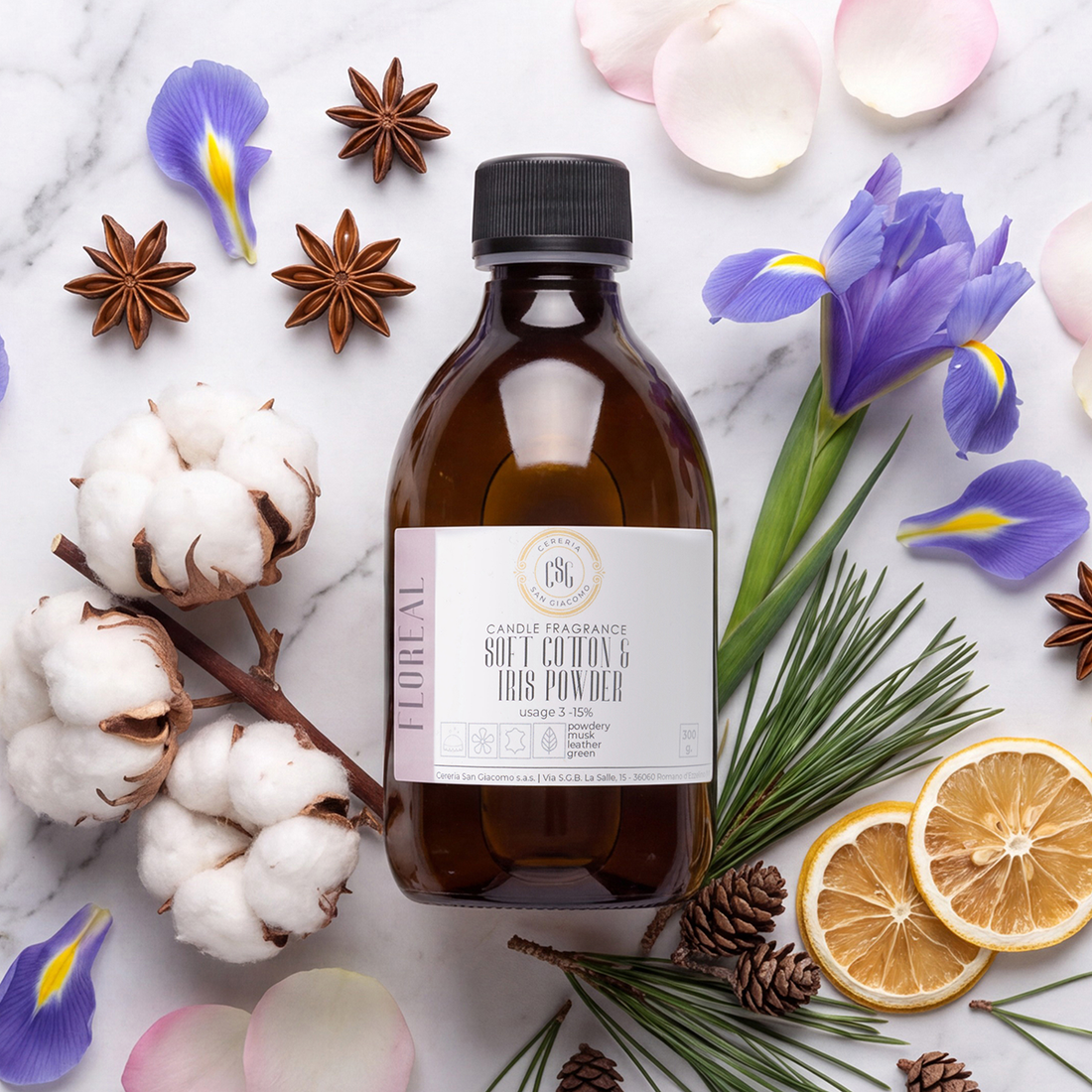 Soft Cotton & Iris Powder Cereria San Giacomo