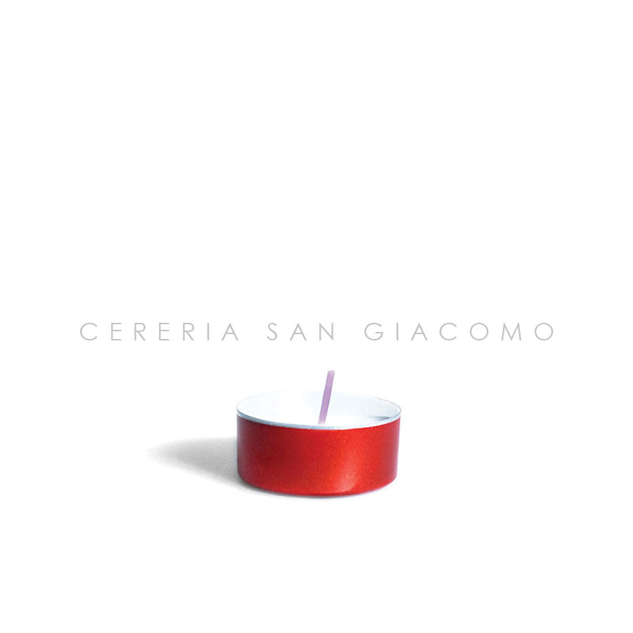Lumini Votivi in bicchiere alluminio con cera Vegetale scatola da 500 Candele-cereriasangiacomo