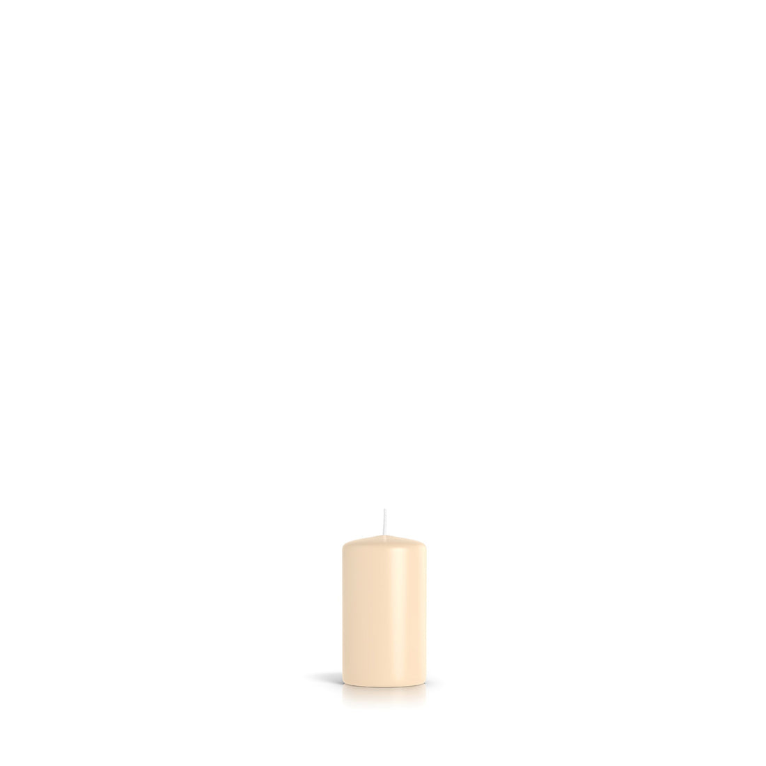 Candele Cilindriche Ø40 mm. h 80 mm. durata 11 ore Crema in vassoio da 16 pezzi Candele-cereriasangiacomo
