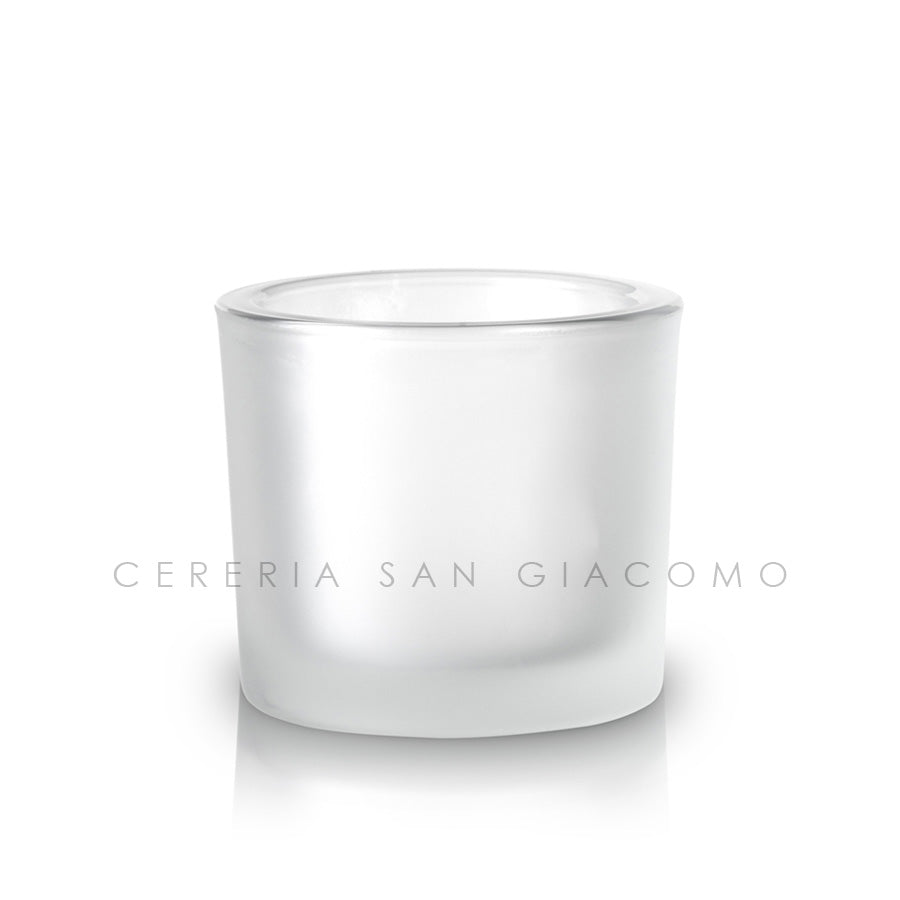Bicchiere in vetro satinato spesso Ø90 h 80 mm. Cereria San Giacomo