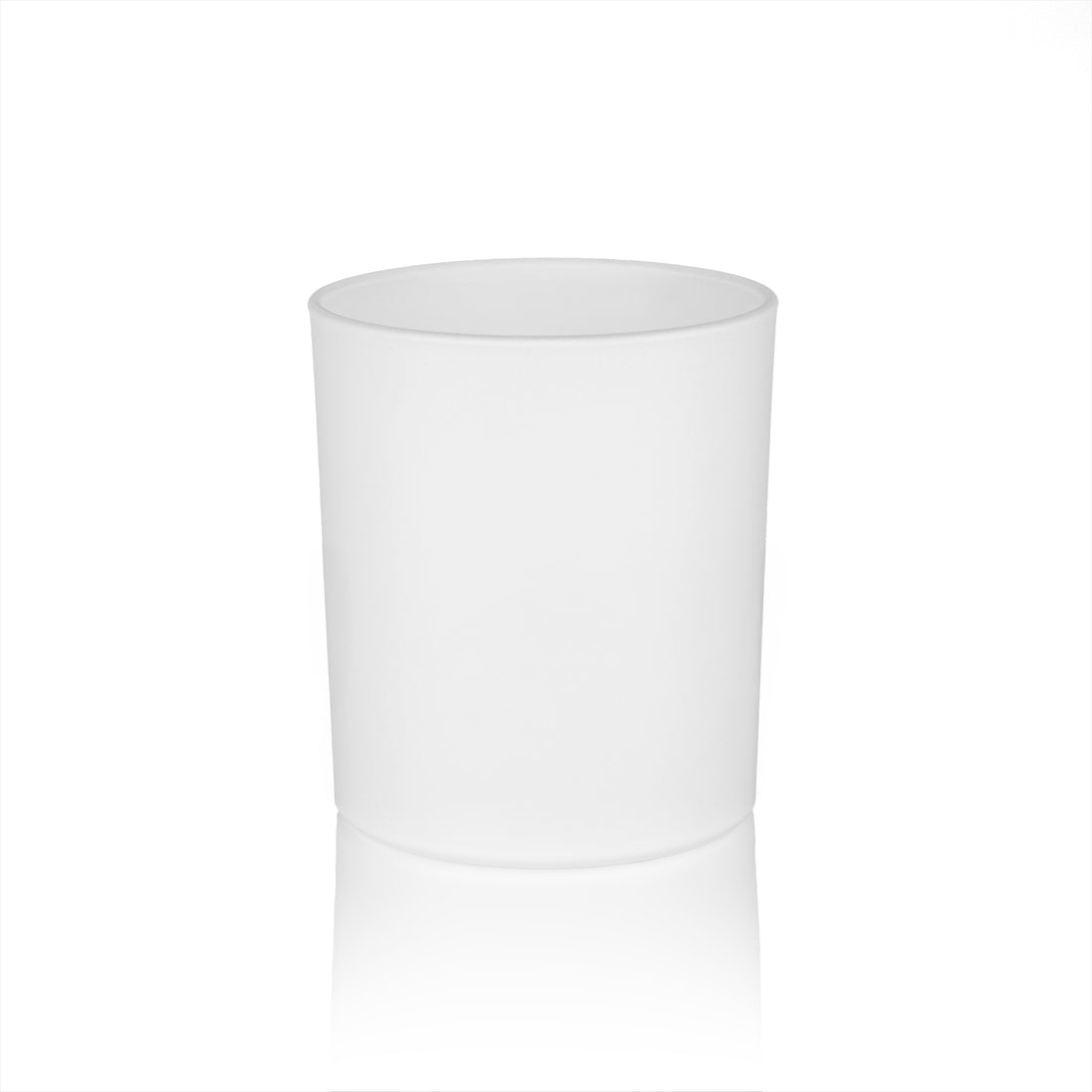Candela profumata personalizzata Bicchiere Satinato Bianco Candele.it