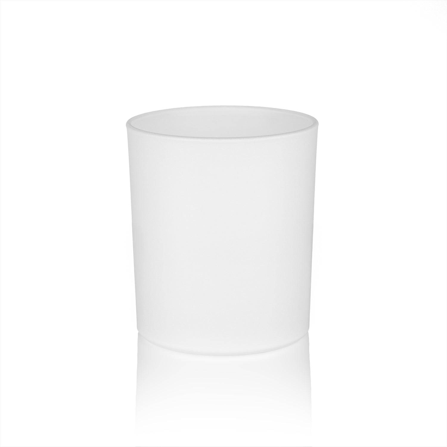 Candela profumata personalizzata Bicchiere Satinato Bianco Candele.it