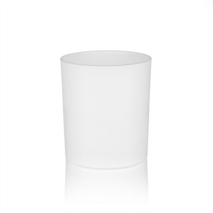 Candela profumata personalizzata Bicchiere Satinato Bianco Candele.it