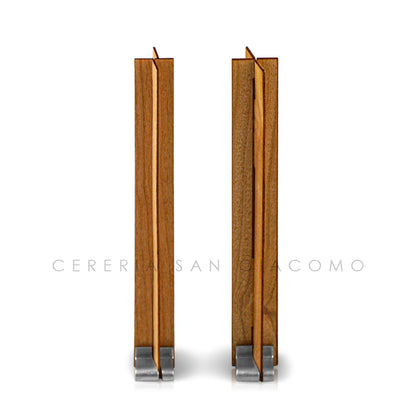 Stoppini in legno "Croce WoodWick" 0.8 mm. Cereria San Giacomo