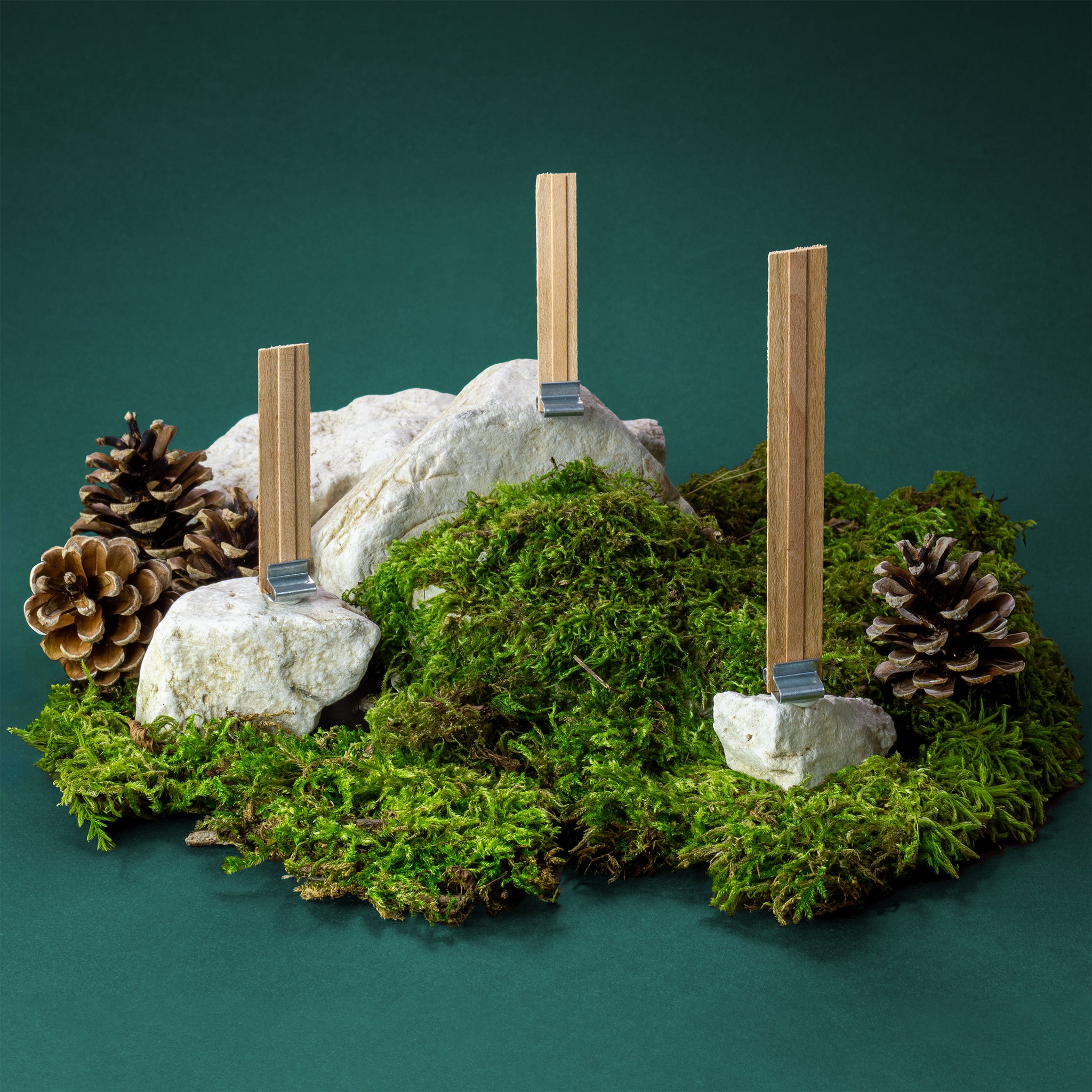 Stoppini in legno "Crackling Booster" con Clip di supporto confezione da 10 Cereria San Giacomo Candele.it
