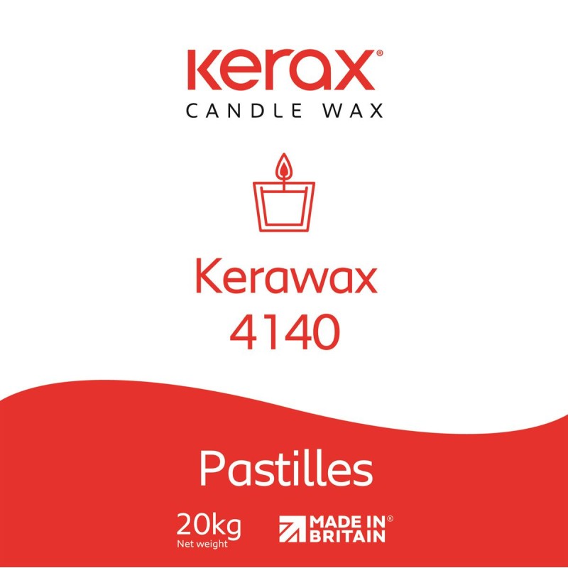 Paraffina Kerax 4140 per candele su contenitori Kerax