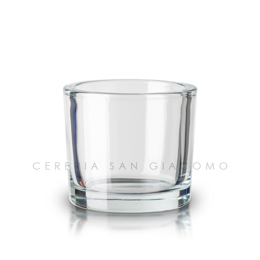 Bicchiere in vetro trasparente spesso da 30 cl. Ø90 h 80 mm. Cereria San Giacomo