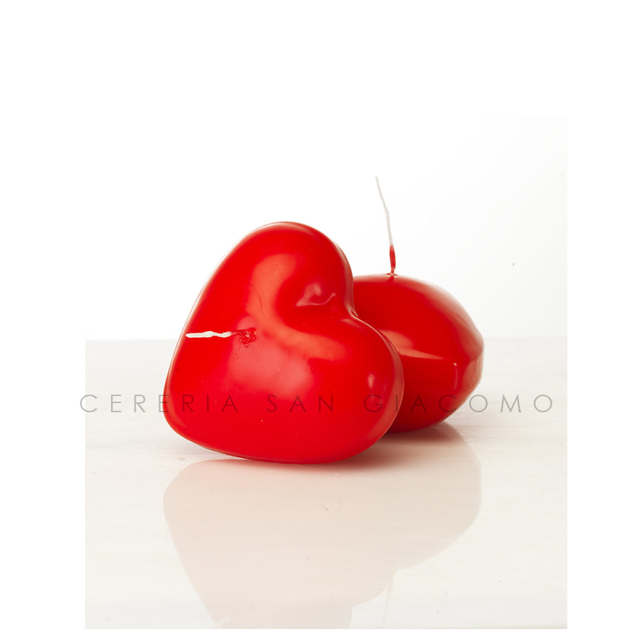 Candele galleggianti a cuore Ø78 mm. durata 11 ore confezione da 6 Candele.it