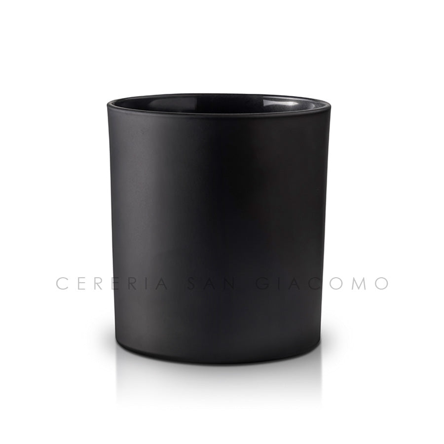 Bicchiere in vetro satinato nero da 30 cl. Ø76 mm. h 92 mm. confezione da 6 Cereria San Giacomo