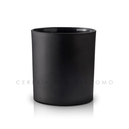 Bicchiere in vetro satinato nero da 30 cl. Ø76 mm. h 92 mm. confezione da 6 Cereria San Giacomo