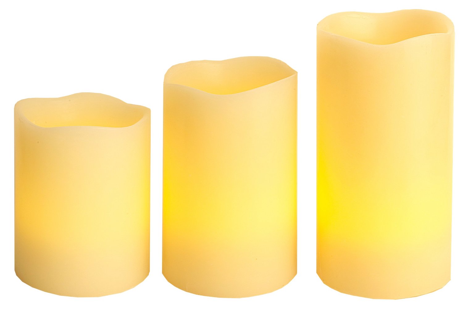 Candele cilindriche a Led 12 colori con vera cera naturale con Timer e Telecomando Candele-cereriasangiacomo