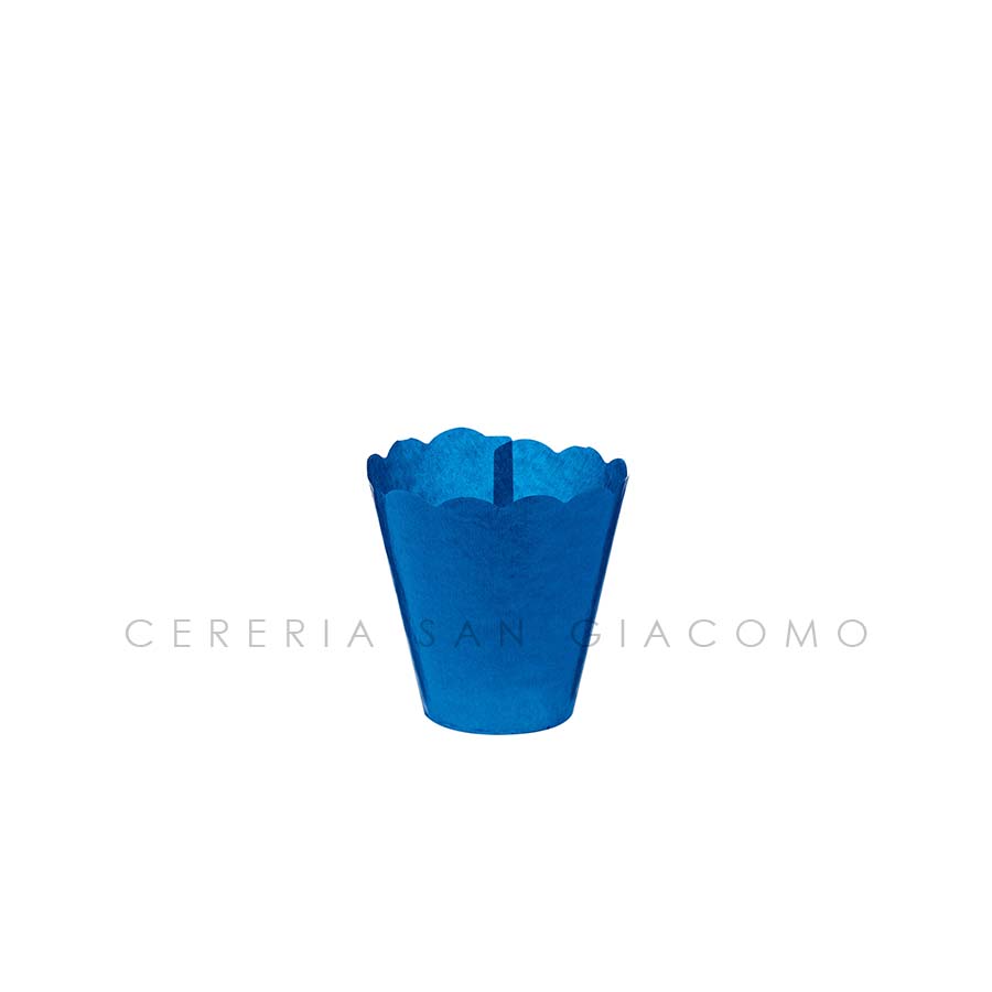 Flambeaux Blu in carta di riso Ø 60 mm h 105 mm. confezione da 100 pz. Candele-cereriasangiacomo