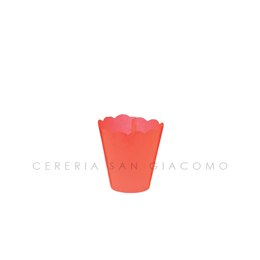 Flambeaux Rosso in carta di riso Ø 60 mm h 105 mm. confezione da 100 pz. Candele-cereriasangiacomo